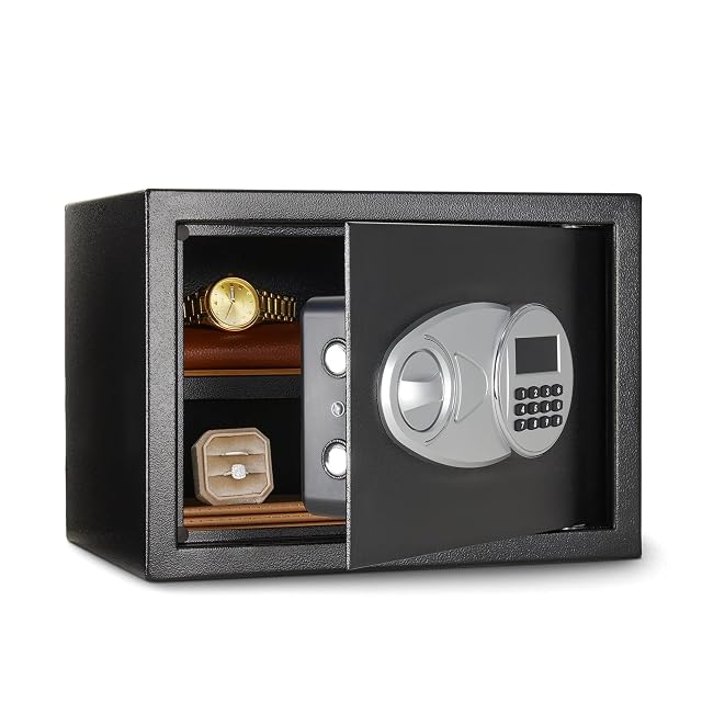 Cassaforte domestica in acciaio da 14 litri Amazon Basics