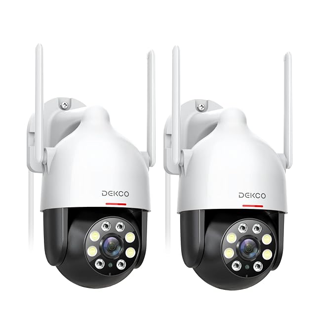 Telecamera dome DEKCO DC5L-2P con faretto