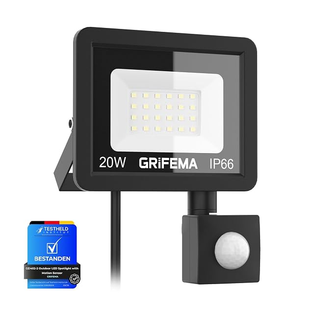 Proiettore LED GRIFEMA con rilevatore di movimento
