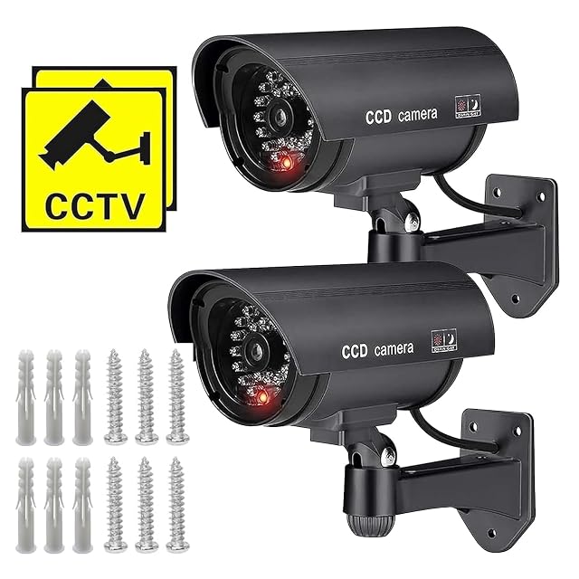 Coppia di telecamere finte tipo bullet Jiavlyx