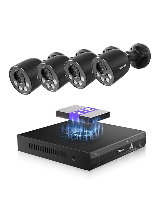 Kit di telecamere PoE 4K Loocam con NVR a otto canali