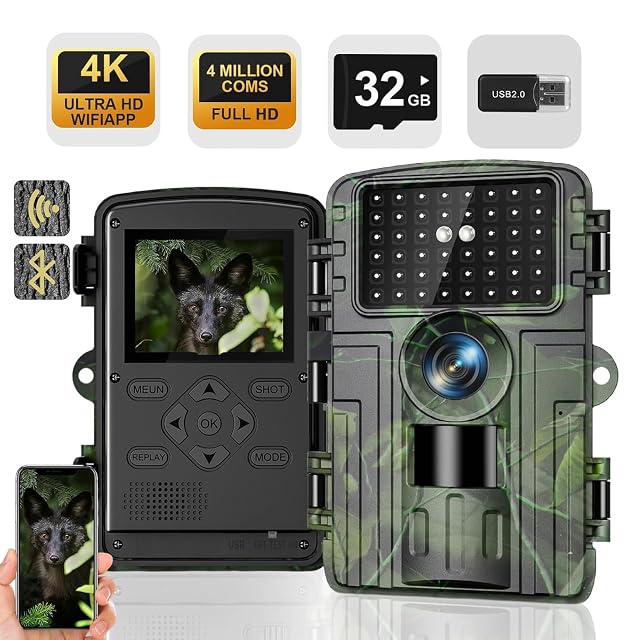 Fototrappola Lutranstra 4K con collegamento tramite app