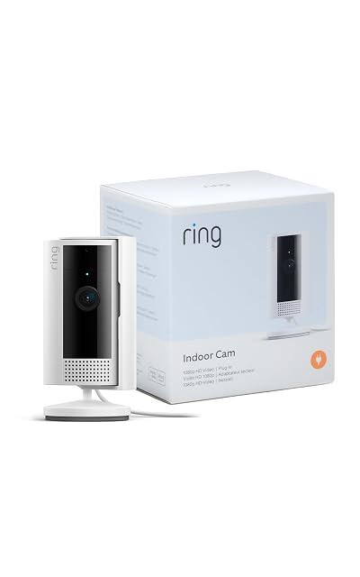 Telecamera da interno Ring di seconda generazione con il copriobiettivo aperto