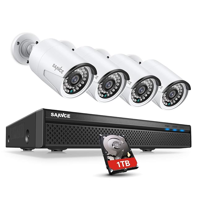 Kit di telecamere PoE SANNCE con involucri metallici