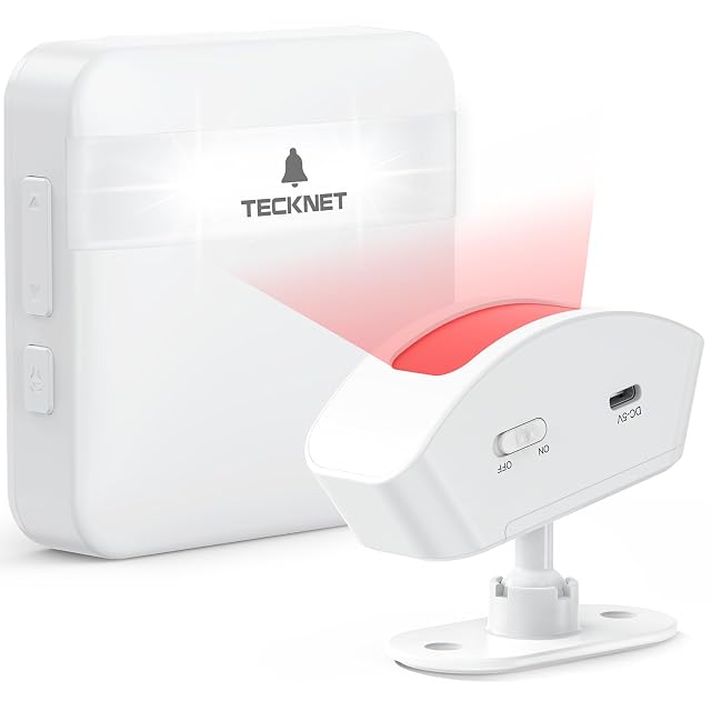 Allarme di movimento da vialetto TECKNET con ricevitore da interno