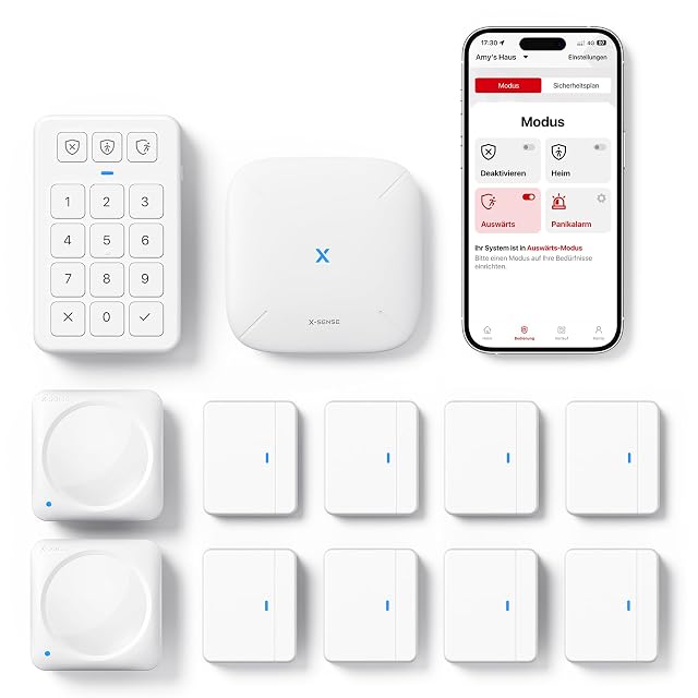 Kit d’allarme domestico intelligente X-Sense AS12