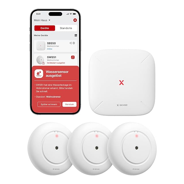 Rilevatore di perdite d’acqua Wi-Fi X-Sense SWS54